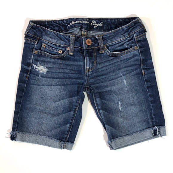 American Eagle Outfitters Pants - American Eagle Low Rise Distressed Jean Shorts